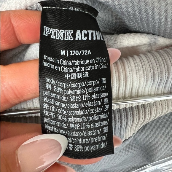 Victoria Secret Pink active women’s bike shorts size M seamless tie dye blue - Picture 8 of 9